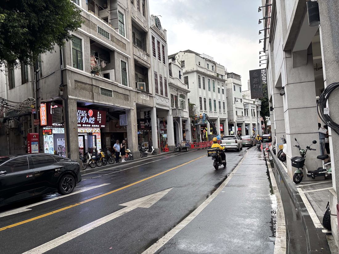 Restored granite lanes at Yongqingfang on Enning Road, Guangzhou